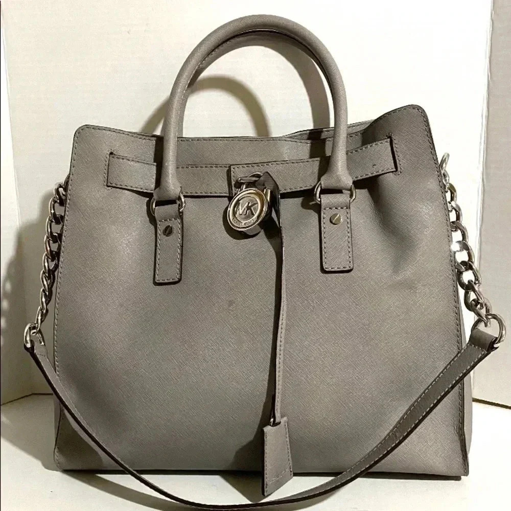 Michael kors grey saffiano leather tote bag - Picture 14 of 14